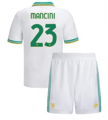 AS Roma Gianluca Mancini #23 Tredje Kläder Barn 2025-26 Kortärmad (+ Korta byxor)